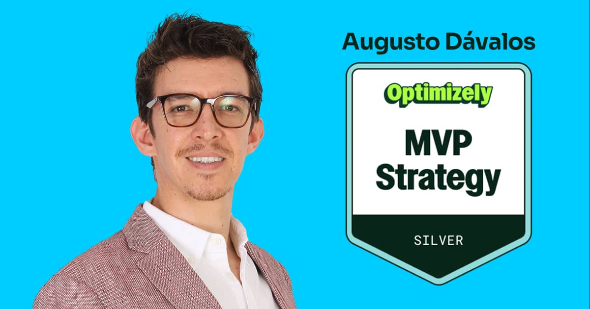 Augusto Davalos is an Optimizely MVP Strategy